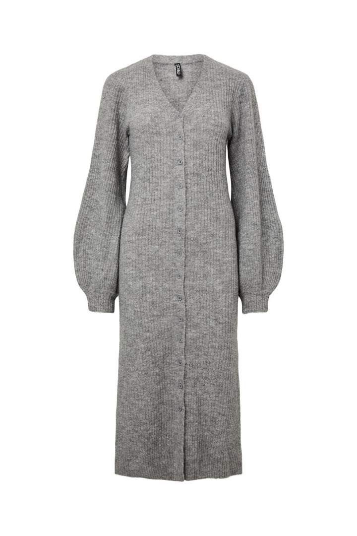 Pieces - Pcfaly Ls Knit Dress - 5120263 Light Grey Melange