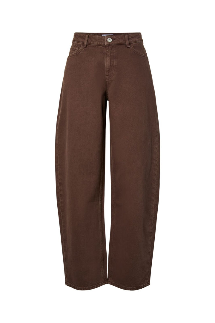 Pieces - Pcgrace Barrel Jeans - 5045199 Hot Fudge