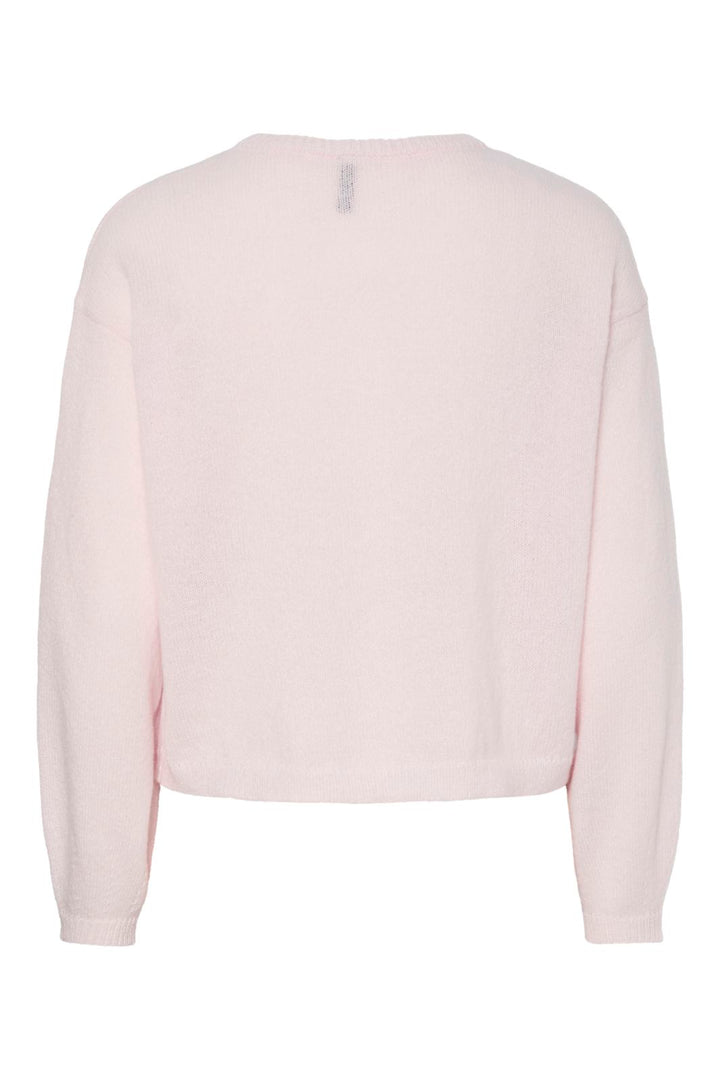 Pieces - Pcida Ls O-Neck Knit Cardigan - 4805039 Pink-A-Boo