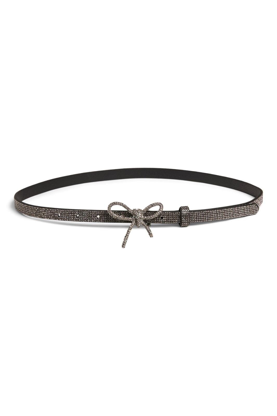 Pieces - Pcjayda Glitter Jeans Belt Bundle - 4836418 Black St2 Dark Silver Stones Bælter 