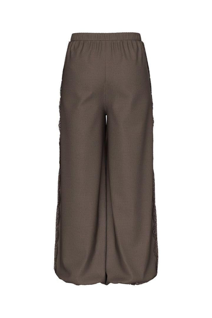 Pieces - Pcjolivia Hwlace Detail Balloon Pant - 5185388 Hot Fudge Hot Fudge Lace