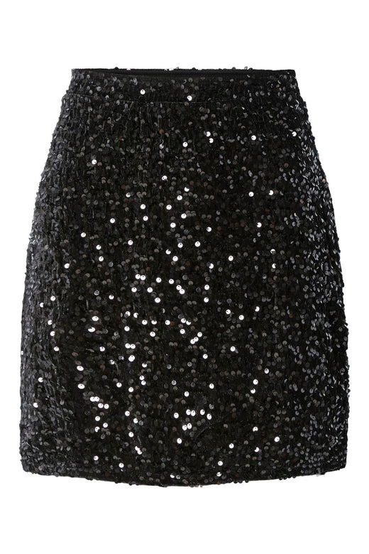 Pieces - Pckammy New Short Skirt - 5168951 Black Black Sequins