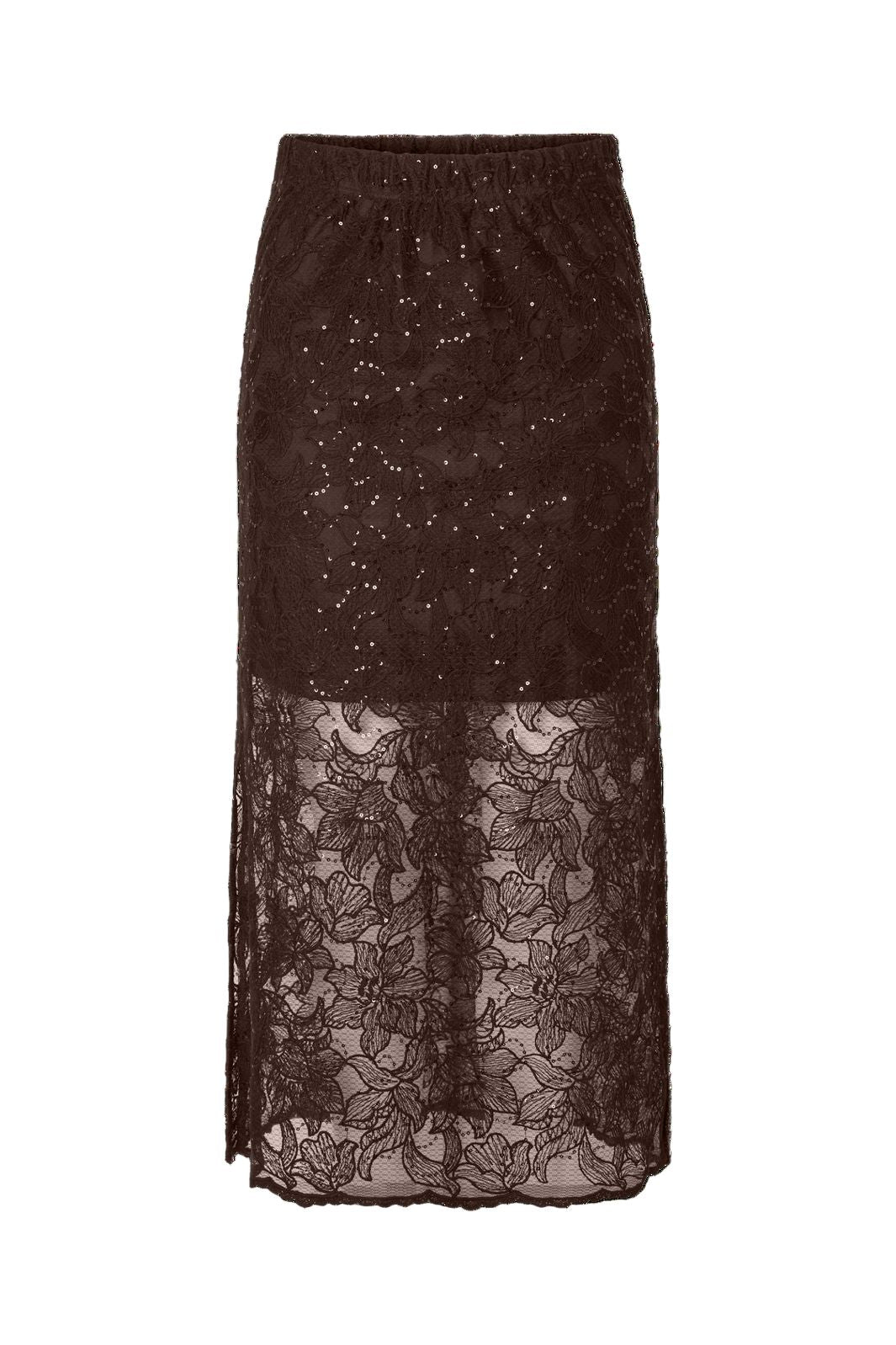 Pieces - Pclouise Midi Skirt - 5067495 Delicioso Tone In Tone Sequens