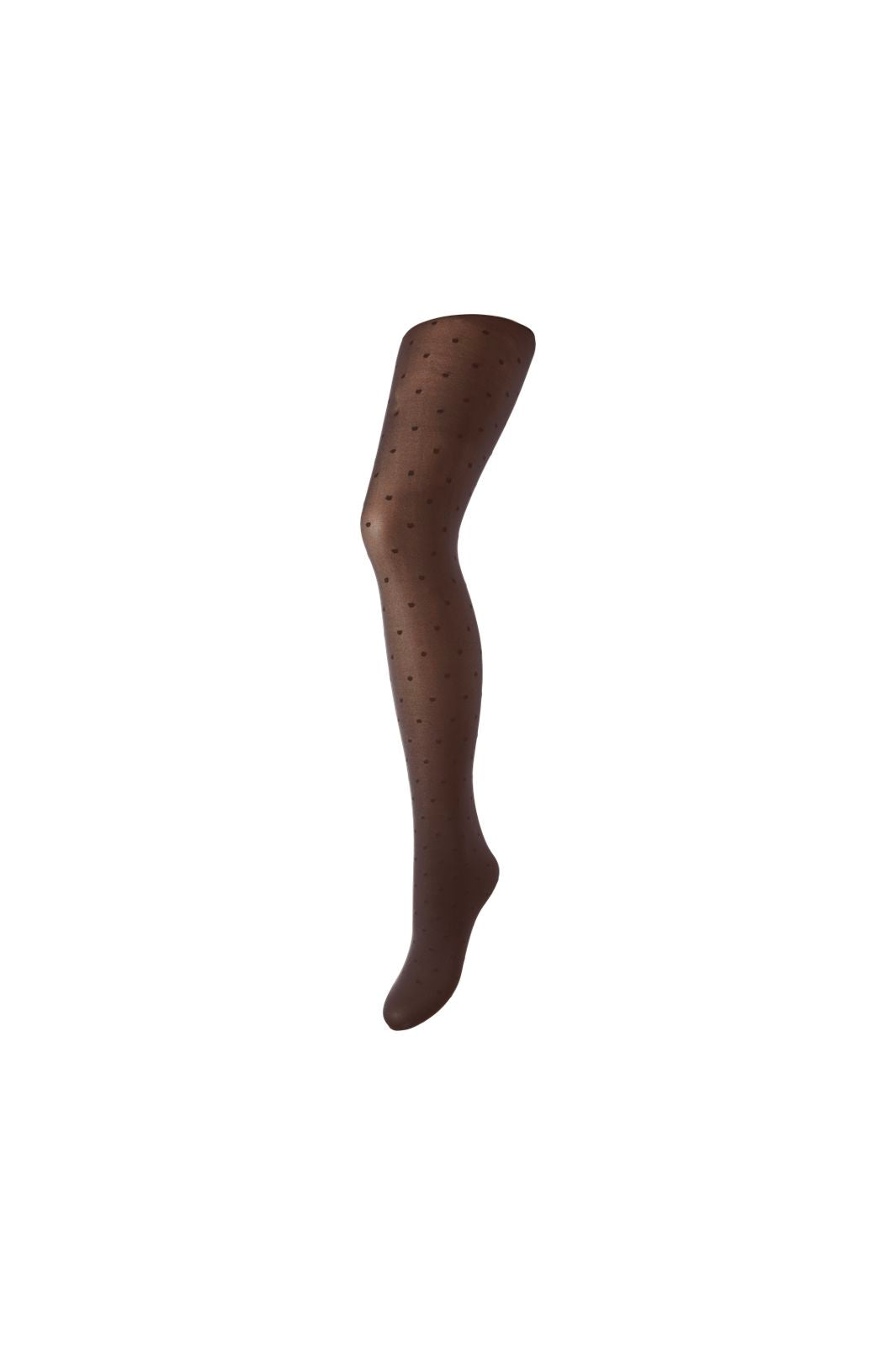 Pieces - Pcnew Nikoline 20 Den Dot Tights - 5102649 Hot Fudge