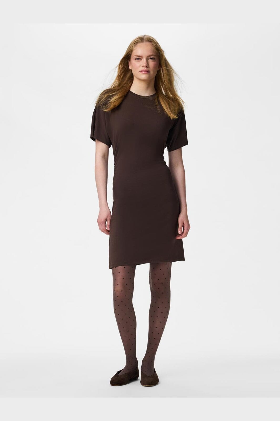 Pieces - Pcnew Nikoline 20 Den Dot Tights - 5102649 Hot Fudge