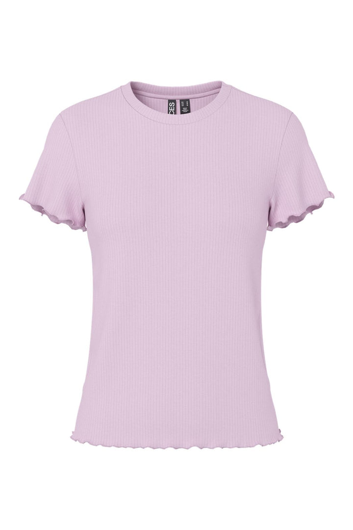 Pieces - Pcnicca Ss O-Neck Top - 4902436 Winsome Orchid