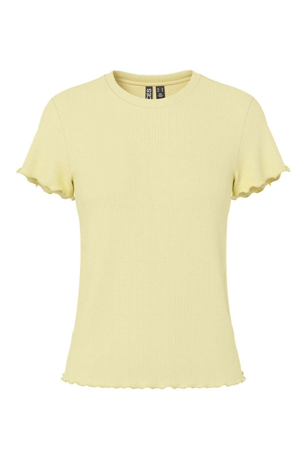 Pieces - Pcnicca Ss O-Neck Top - 4981814 French Vanilla