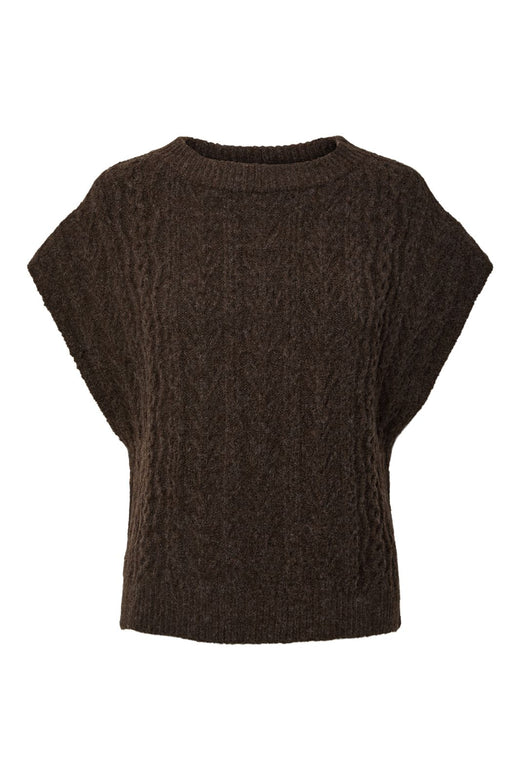 Pieces - Pcnosie Poncho - 5161552 Hot Fudge