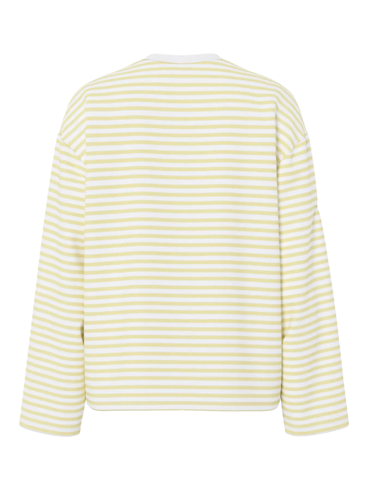 Pieces - Pcsadie Ls Top - 5090857 Bright White French Vanilla T-shirts 