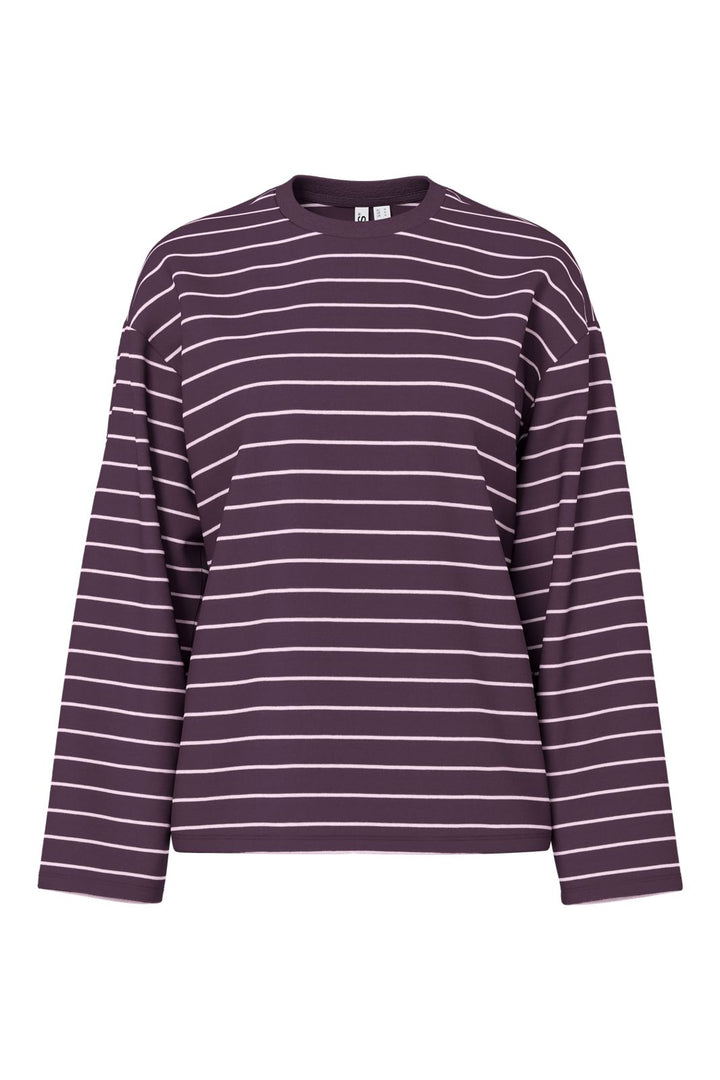 Pieces - Pcsadie Ls Top - 5127782 Plum Perfect New Flushing Pink