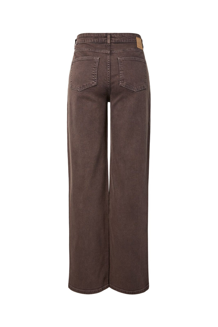 Pieces - Pcsilke Wide Colored Jeans - 5044574 Hot Fudge