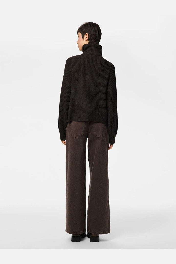 Pieces - Pcsilly Ls Half Zip Knit - 5099226 Delicioso Melange