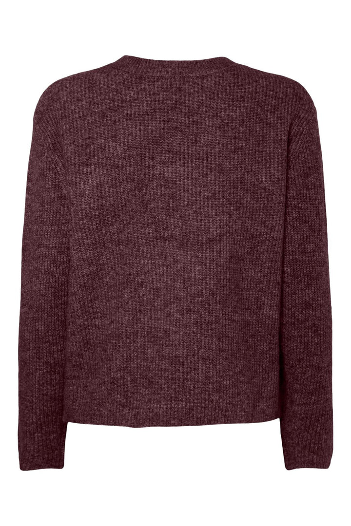Pieces - Pcsilly Ls Rev Tie Knit - 4864790 Tawny Port