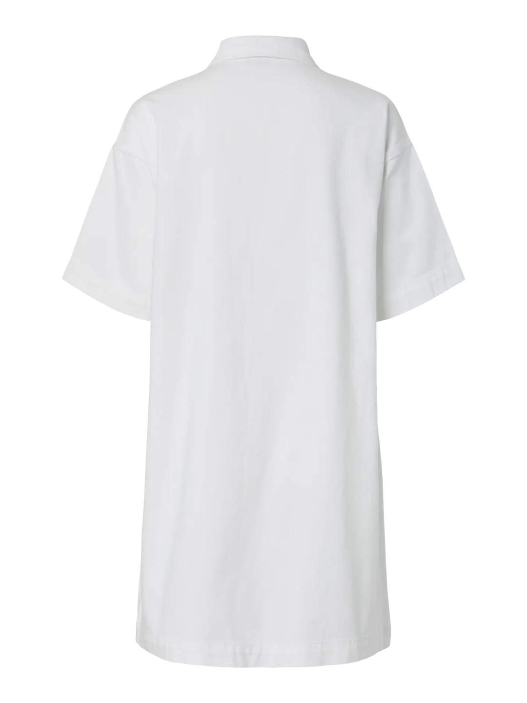 Pieces - Pcsky Ss A-Shape Denim Dress - 4992591 Bright White Kjoler 