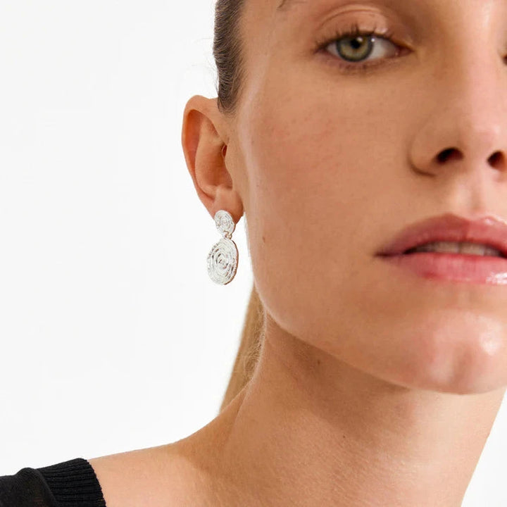 Pilgrim - Air Earrings Silver-plated 102616013 - Silver Plated Øreringe 