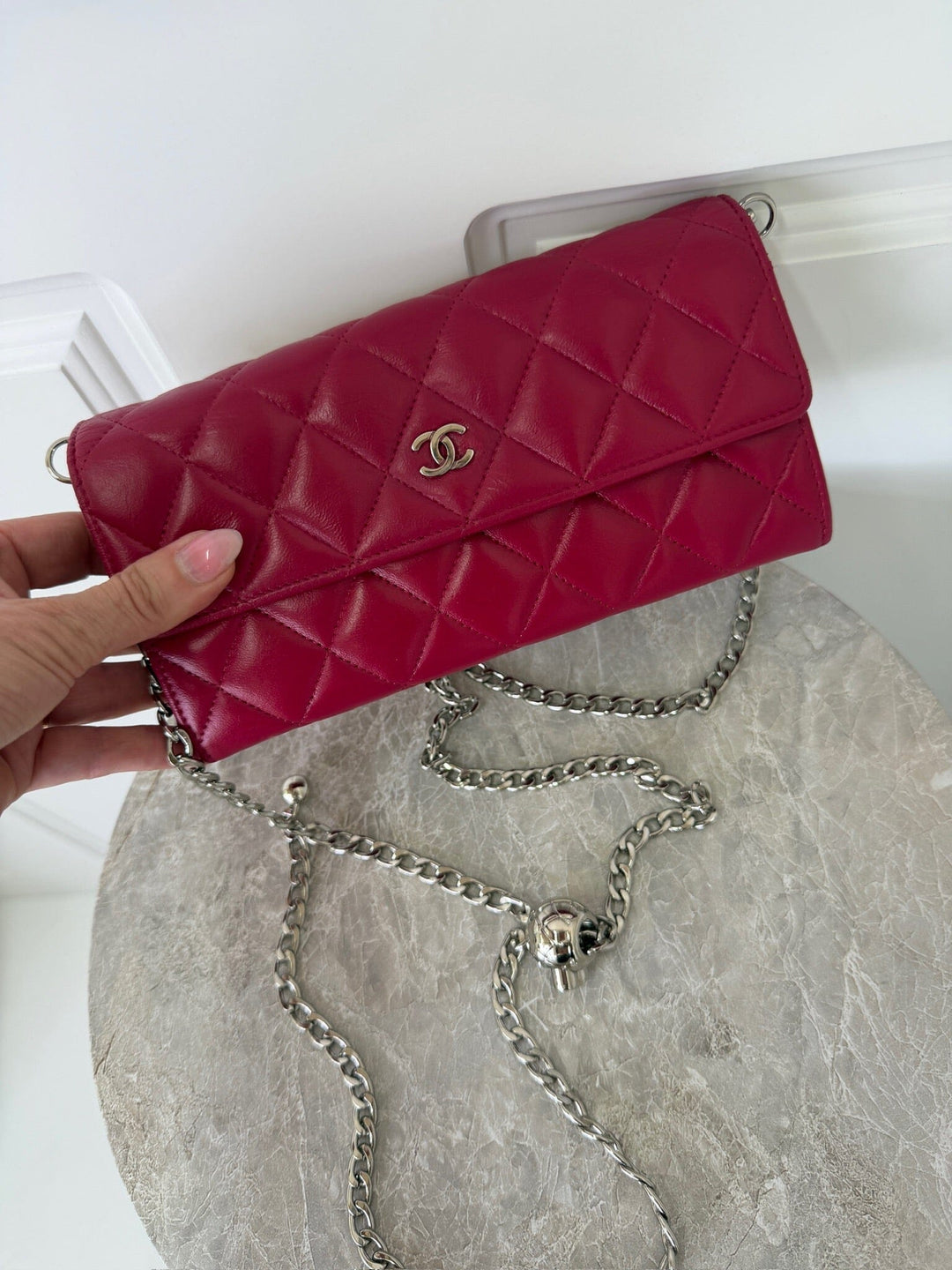 Preloved Vintageline X Molly&My - Chanel Classic Flap Wallet 3 - Logo Tasker 