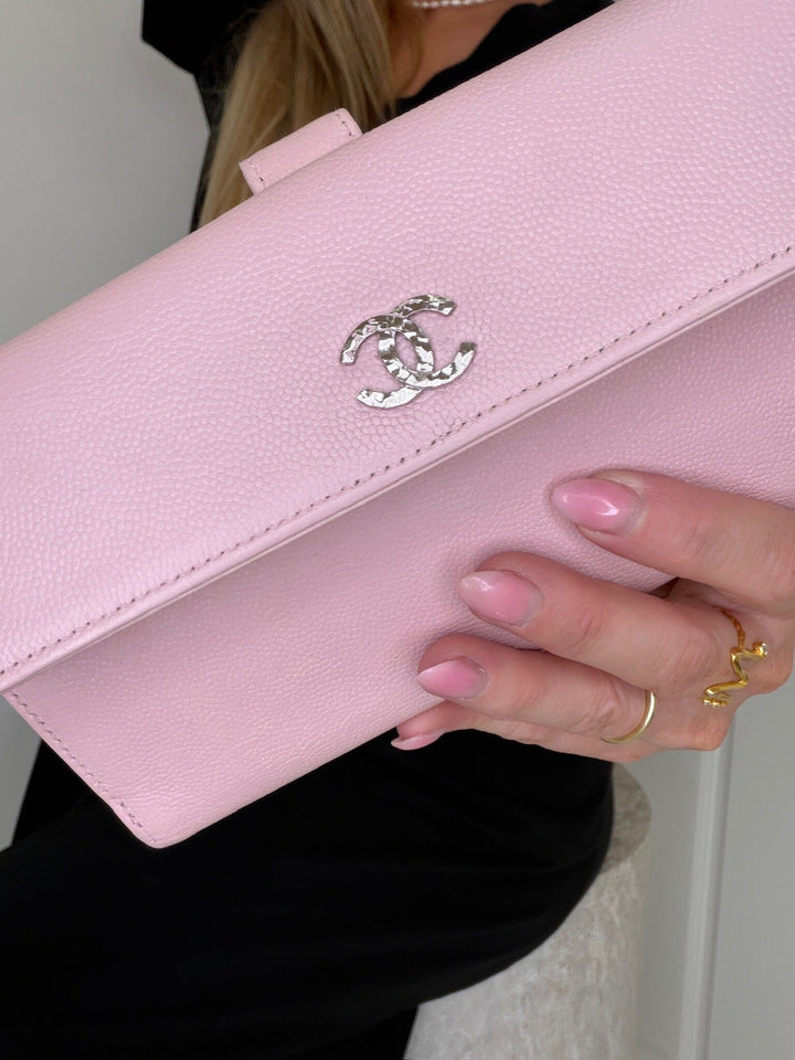 Preloved Vintageline X Molly&My - Chanel Flap Wallet - Pink 