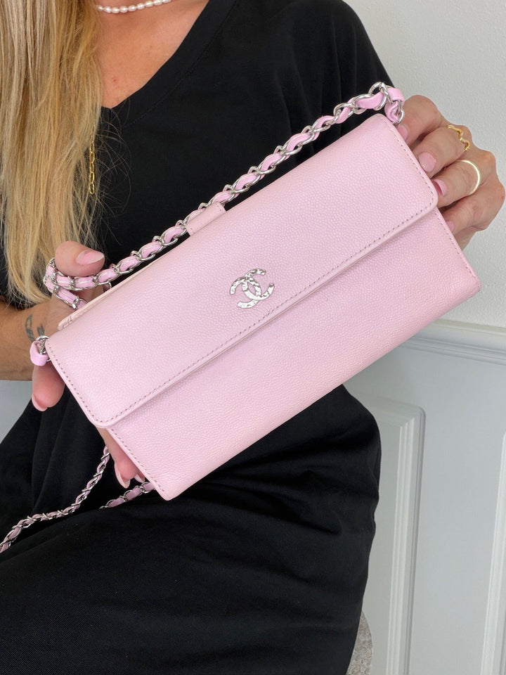 Preloved Vintageline X Molly&My - Chanel Flap Wallet - Pink 