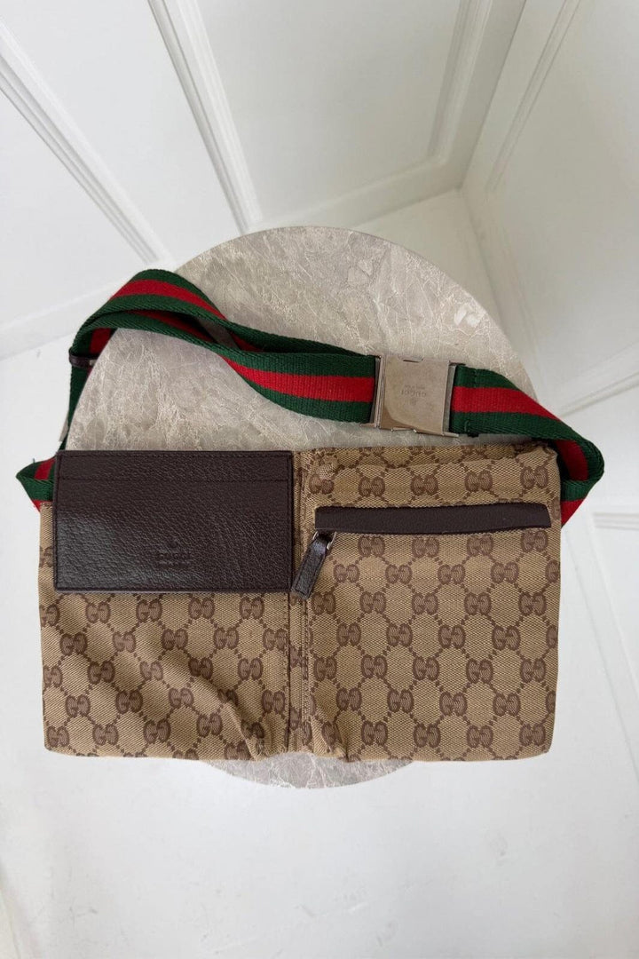 Preloved Vintageline X Molly&My - Gucci Bumbag 3337 – Vintag - Logo Bæltetasker 