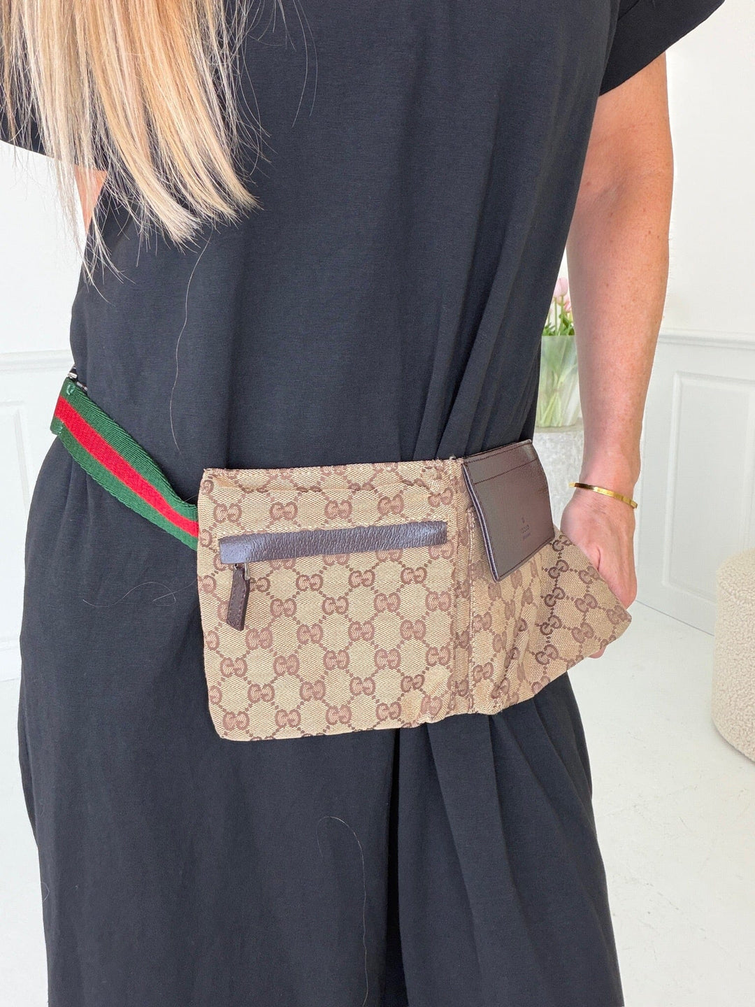 Preloved Vintageline X Molly&My - Gucci Bumbag 3337 – Vintag - Logo Bæltetasker 