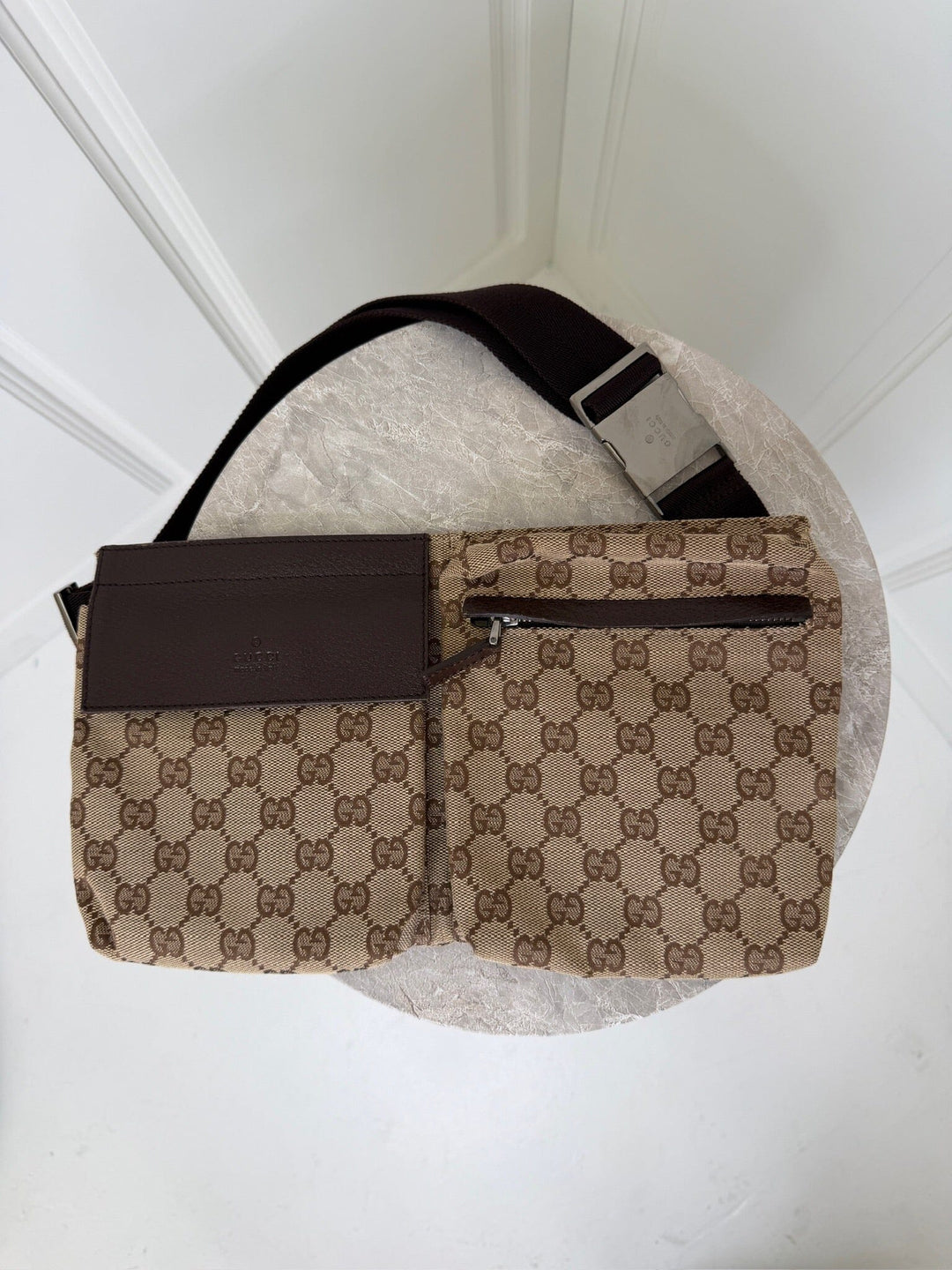Preloved Vintageline X Molly&My - Gucci Bumbag 3341 – Vintage - Logo Bæltetasker 