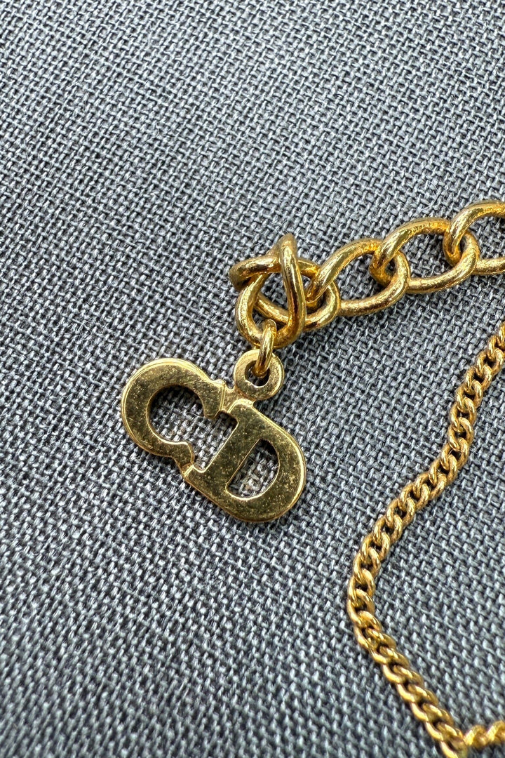 Preloved Vintageline x Molly&My - Vintage Dior Halskæde - Forgyldt Kæde 