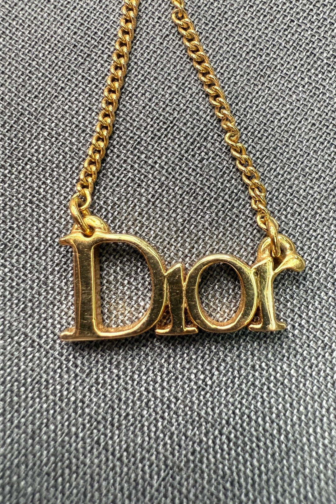 Preloved Vintageline x Molly&My - Vintage Dior Halskæde - Forgyldt Kæde 