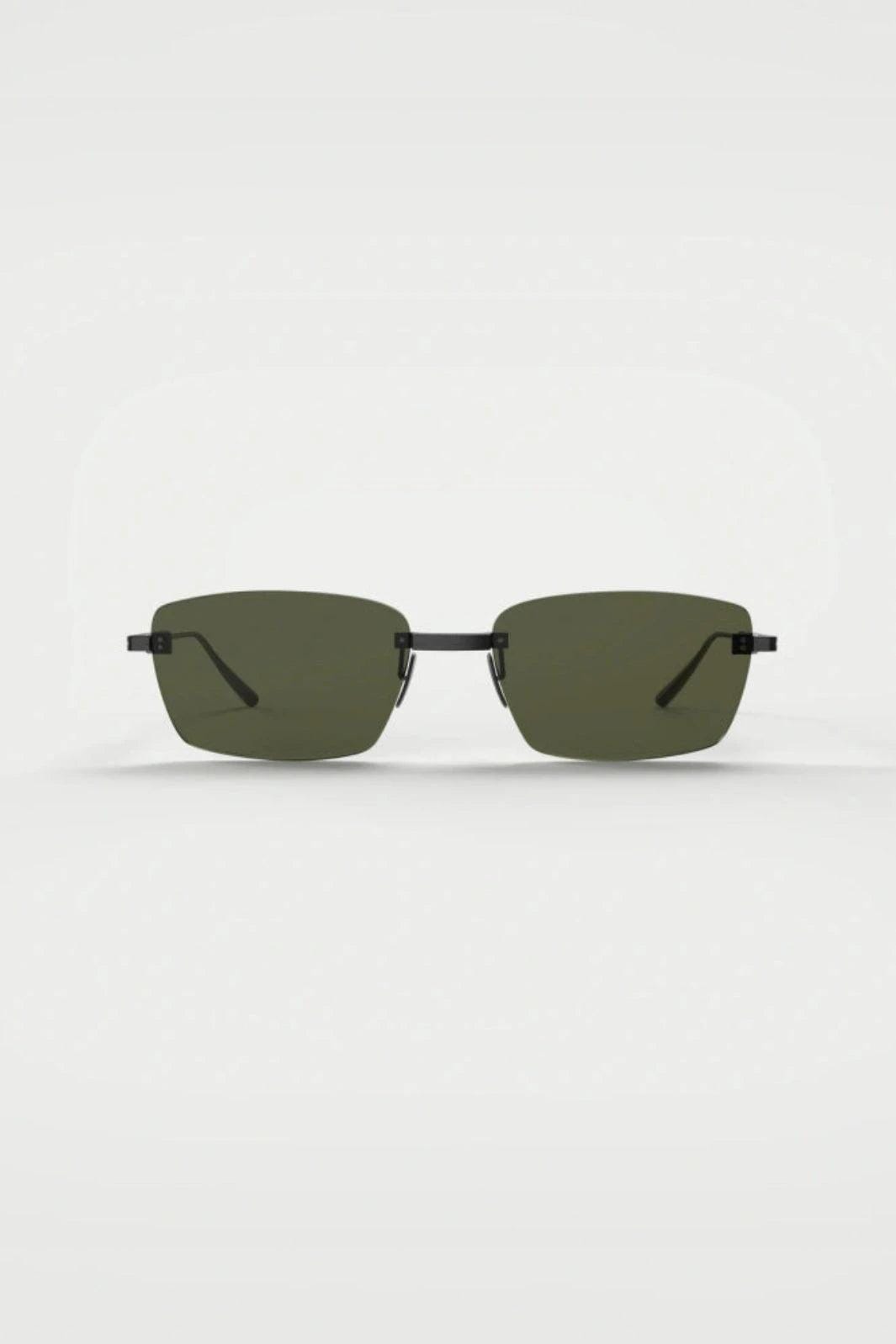 Rotate - 5. Squared Rimless Frame 1163533106 - 3106 Chimi X Black/dark Green Solbriller 