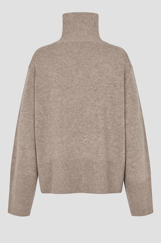 Second Female - Alpha Knit T-Neck 59195 - 6138 Fallen Rock Strikbluser 