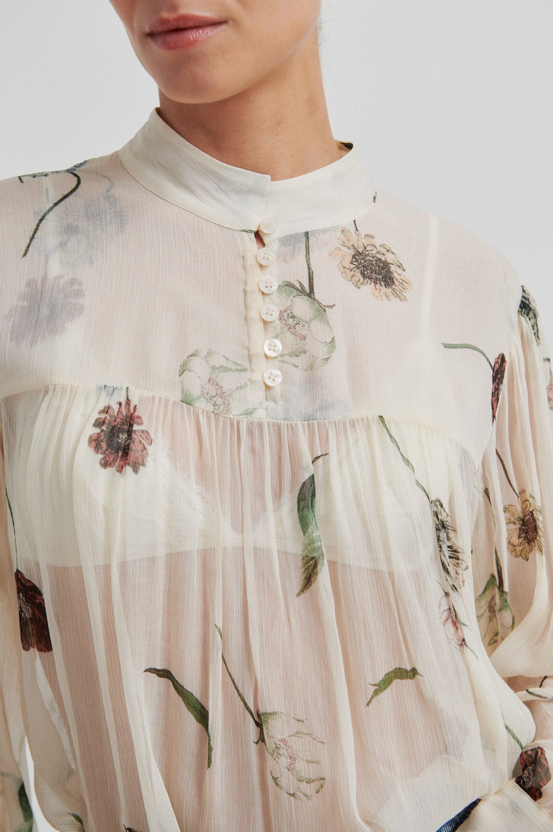 Second Female - Florala Blouse 60576 - 1034 Summer Sand Bluser 