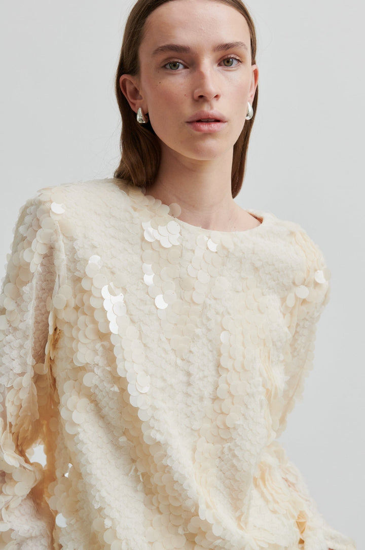 Second Female - Glimmer Blouse 60207 - 1045 Jet Stream Bluser 