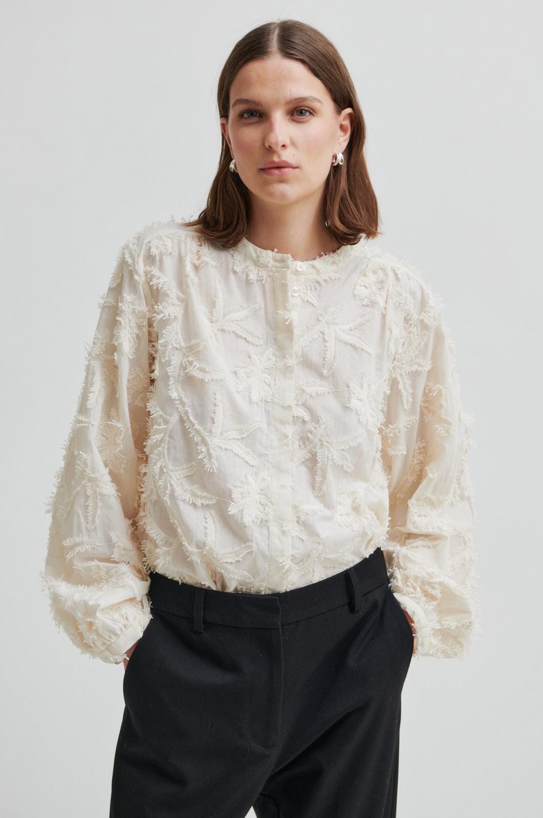 Second Female - Seena Shirt 60227 - 1045 Jet Stream Skjorter 