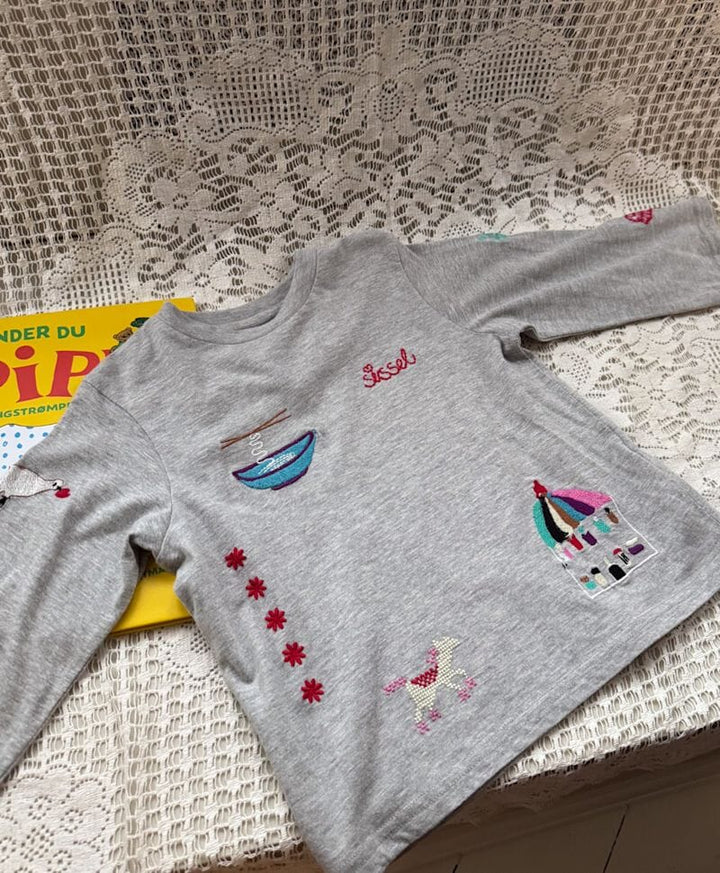 Sissel Edelbo - Billie Mini Top Se 2054 - Grey MéLange Bluser 