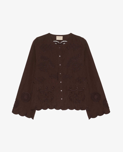 Sissel Edelbo - Ester Shirt Se 2014 - Seal Brown Skjorter 