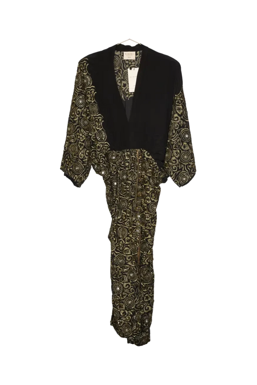 Sissel Edelbo - Juno SILK Dress Sparkling Black SE 1717-1 - Sparkling Black No. 134