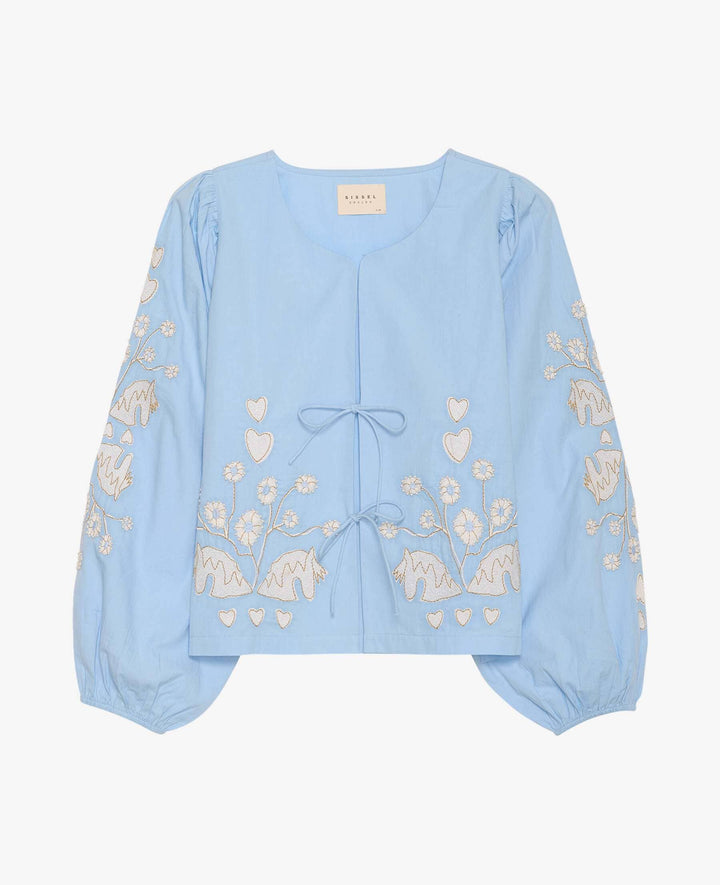 Sissel Edelbo - Maggan Top SE 1774 - Light Blue Bluser 