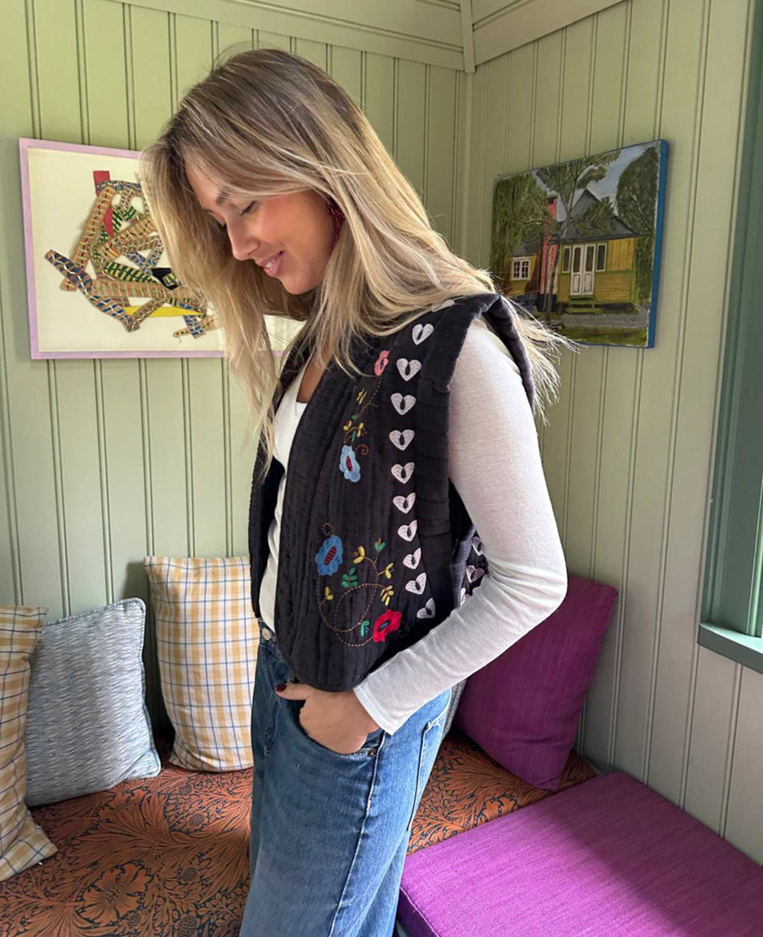 Sissel Edelbo - Samira Vest Se 2040 - Almost Black Veste 