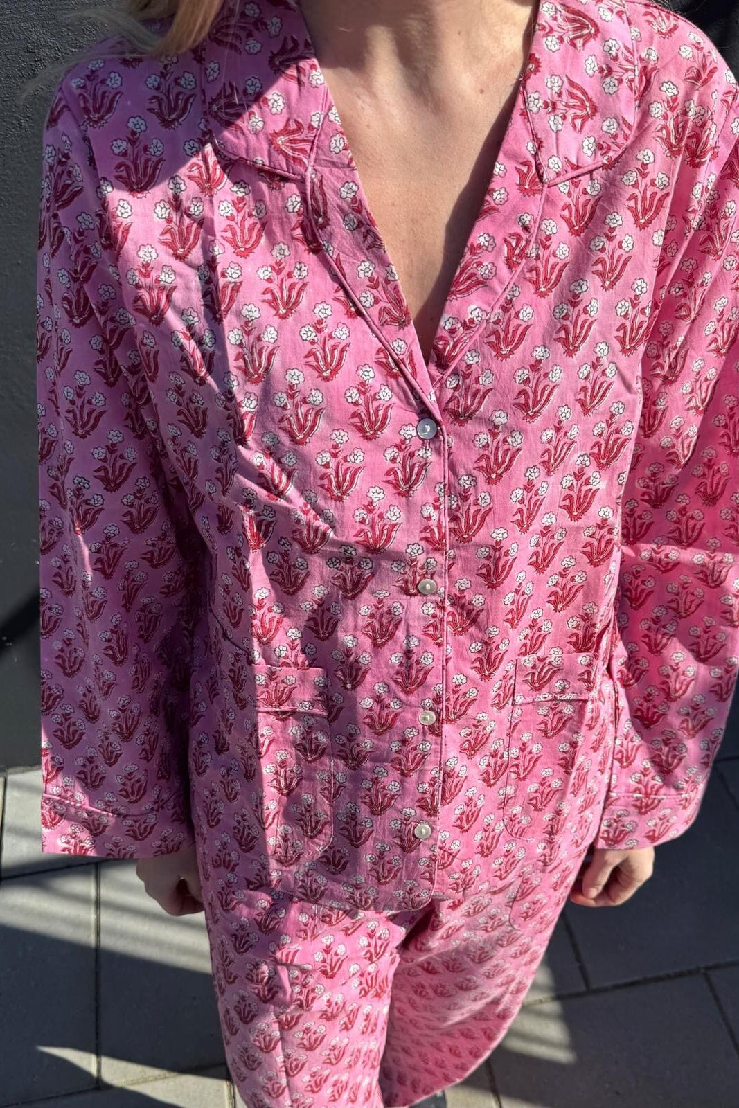 Sissel Edelbo x Molly&My - Nuit Pyjamas Set SE 2119 - Pink Rose Nattøj 
