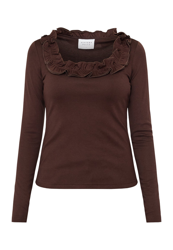 Sisters Point - Eleta-Top 20294 - 222 - D. Chocolate Toppe 