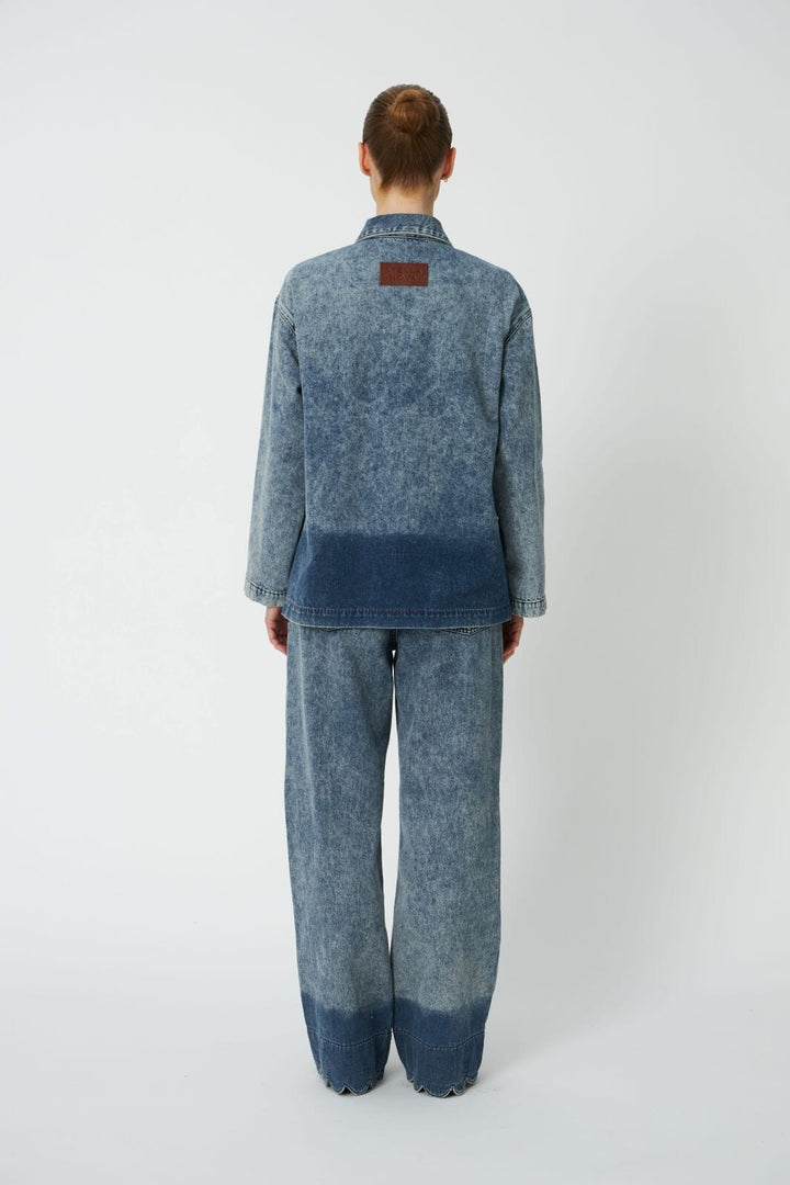 Stella Nova - Dip Dye Denim Shirt Dd63-2548 - 305 Denim Blue Jakker 