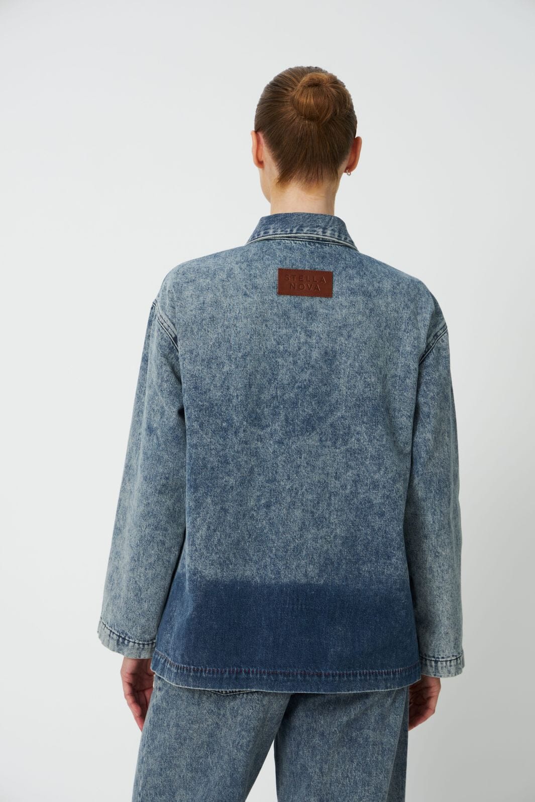 Stella Nova - Dip Dye Denim Shirt Dd63-2548 - 305 Denim Blue Jakker 