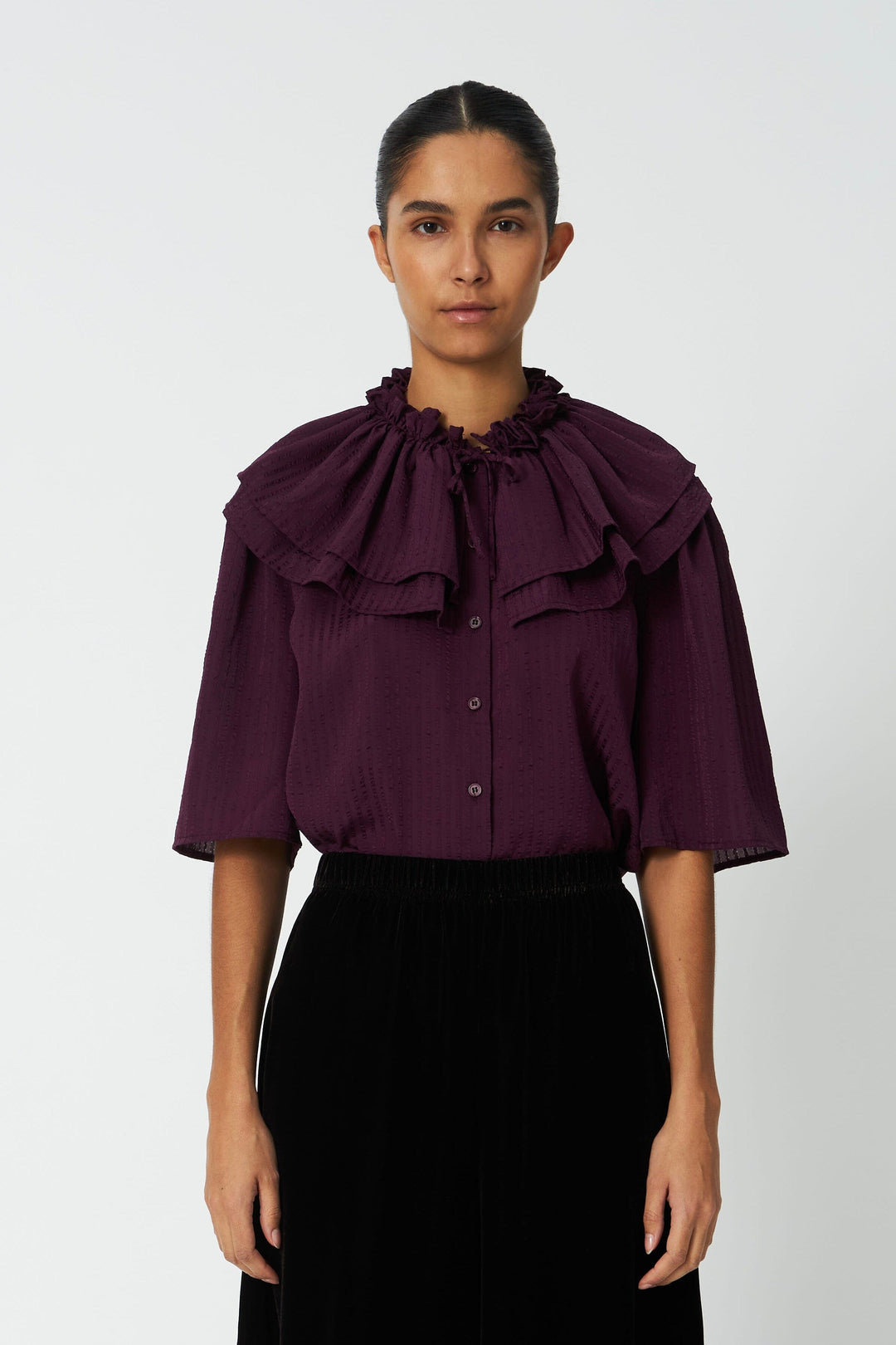 Stella Nova - Frill Top Ps63-1540 - 571 Beetroot Top 