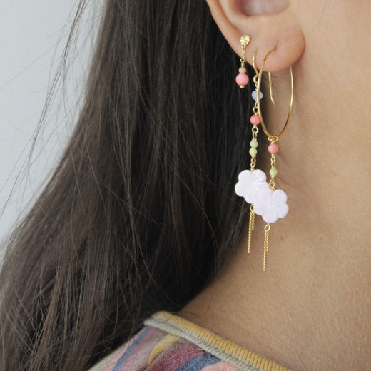 Stine A - Cherry Blossom Twist Earring - Single - 1426-02-S Øreringe 