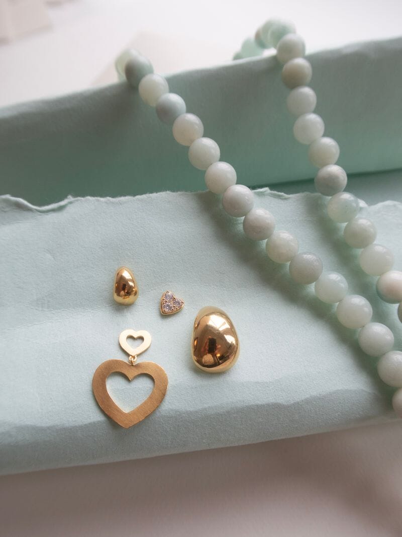 Stine A - My Open Love Hearts Earring - 1381-02-S Øreringe 