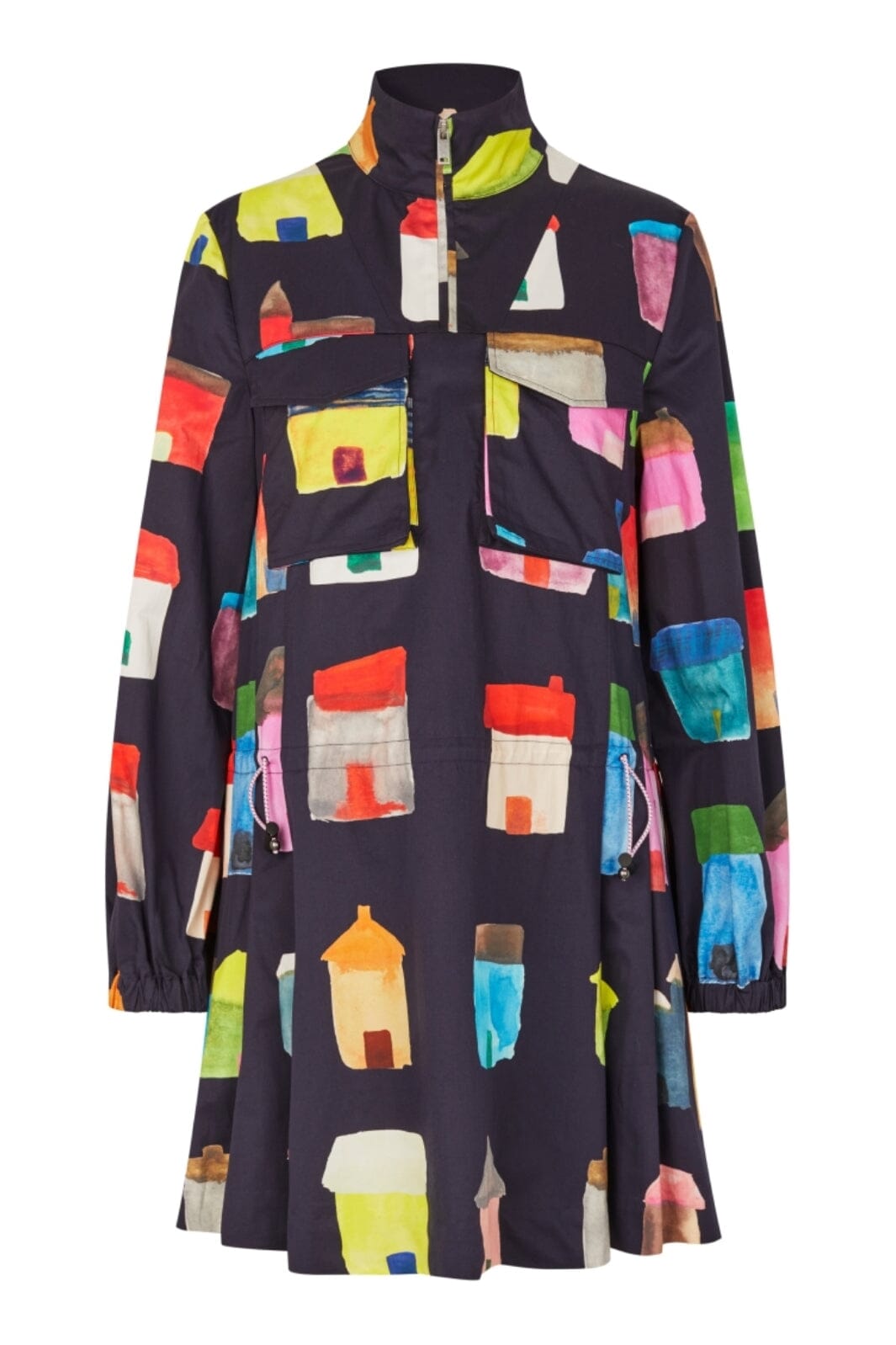 Stine Goya - 2340 Midweight Cotton, Pullover Parka Dresssg-aw25-d174-2340 - Refugios