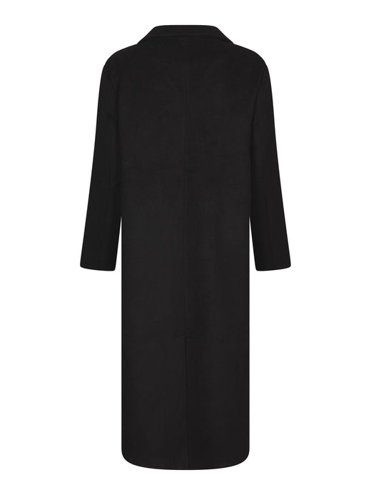 Valentin Studio - Boyfriend Wool Coat 160854 - 100 - Black Frakker 