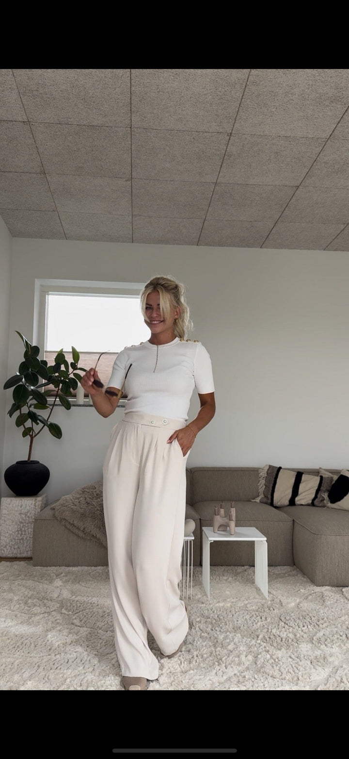Valentin Studio - Josie Pants - Ivory Bukser 