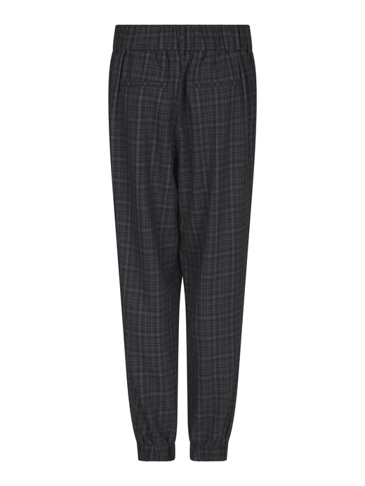 Valentin Studio - Pretty Check Pants 169426 - 104 - Dark Grey Bukser 