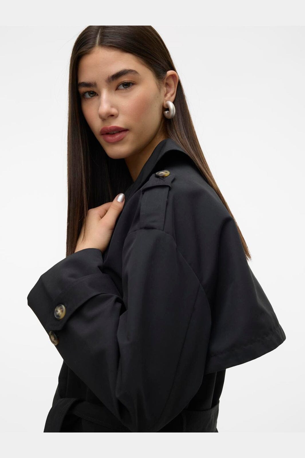 Vero Moda - Vmchloe Long Trenchcoat - 4450192 Black