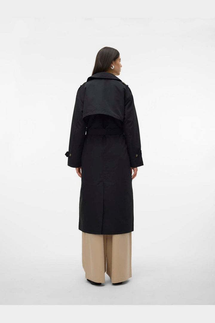 Vero Moda - Vmchloe Long Trenchcoat - 4450192 Black